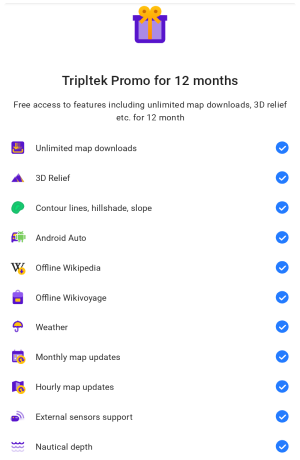 OsmAnd and Tripltek plan