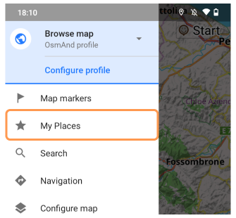 My places favorites android