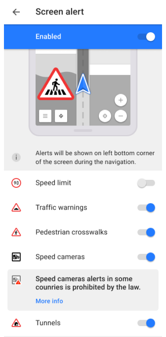 Navigation Settings