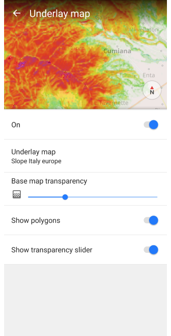 Configure underlay / overlay Android