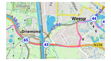 Rutas de mapa - rutas ciclistas