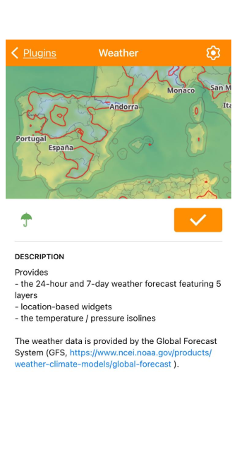 Paramètres plugin iOS 1