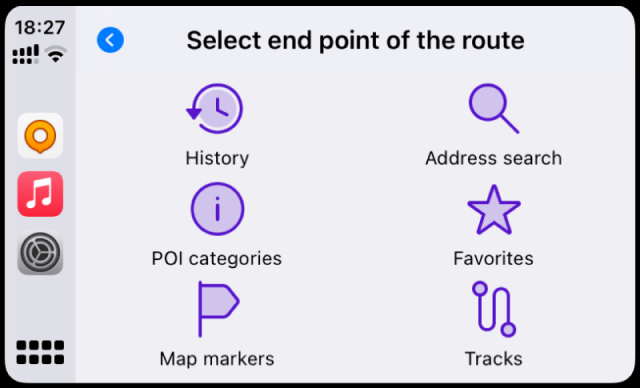 Écran CarPlay