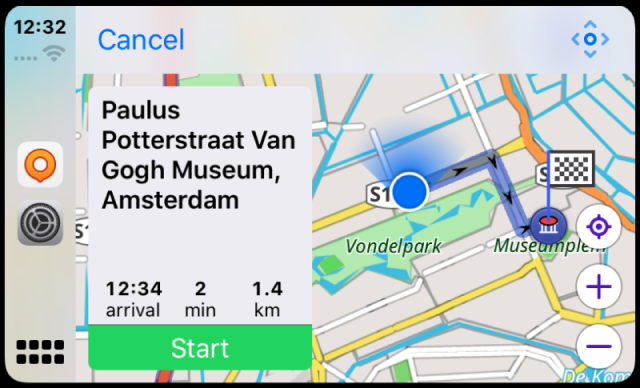 Écran CarPlay