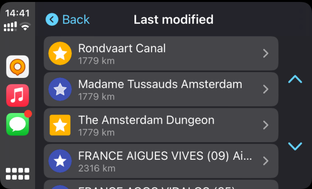 Écran CarPlay