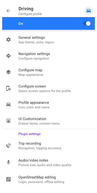 Configurer le profil Android