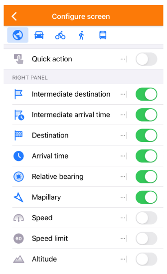 Configurer l&#39;écran iOS