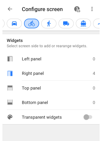 Menu de l&#39;écran de configuration