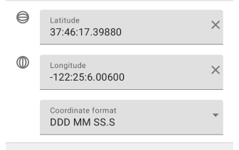 Rechercher des coordonnées Android