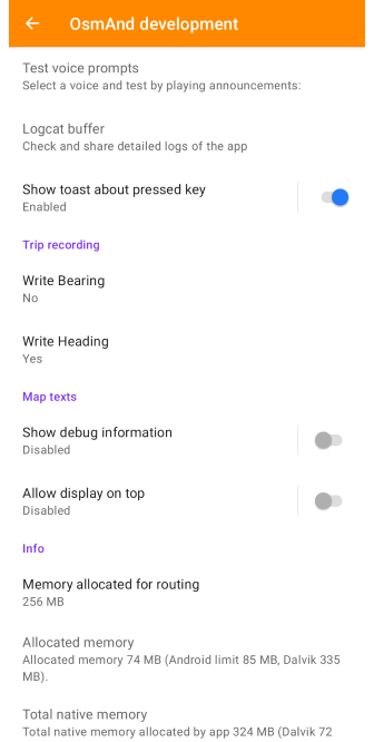 Paramètres de développement 2 Android
