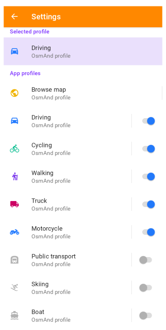 Gérer le profil Android
