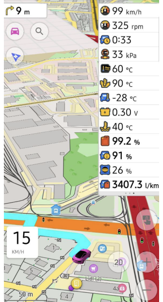 Paramètres OBD