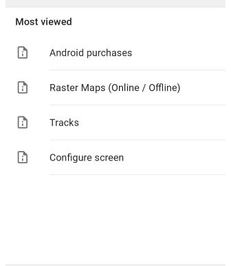 Capture d&#39;écran de l&#39;aide hors ligne Android