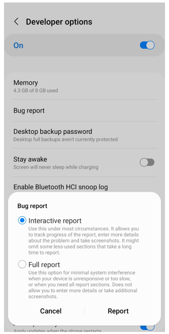 Envoyer les journaux de plantage depuis Android 3