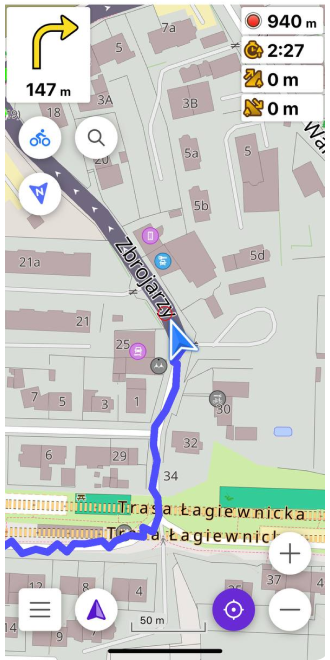 Widget d&#39;enregistrement de trajets