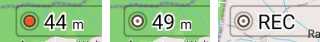 Widget d&#39;enregistrement de trajets (REC)