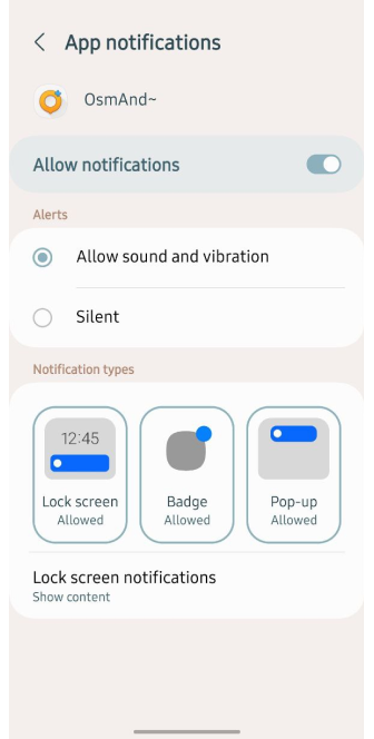 Notification d&#39;enregistrement de trajets