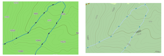 Stile mappa curve di livello