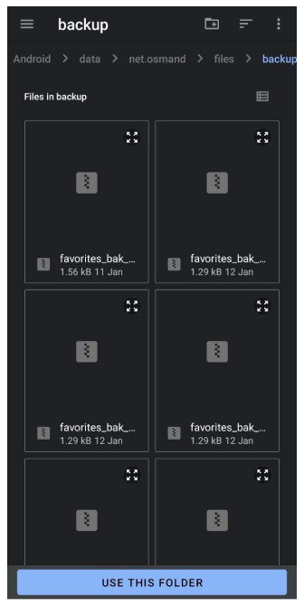 Backup automatico preferiti Android