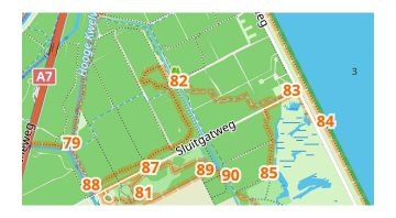 Percorsi mappa - reti di nodi escursionistici