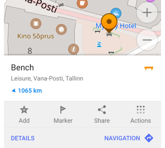 Menu contestuale profilo Android