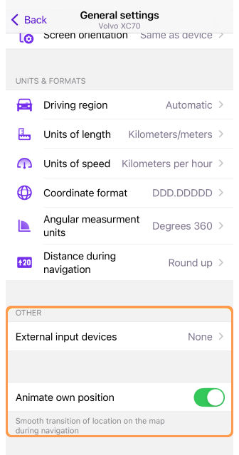 Altro Impostazioni generali profili iOS