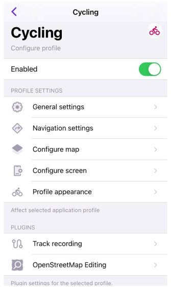 Impostazioni Profili iOS