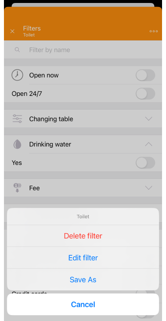 Usuń niestandardowe POI iOS