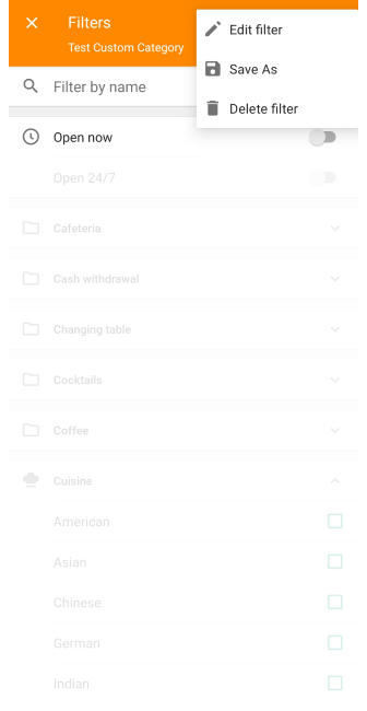 Usuń niestandardowe POI Android