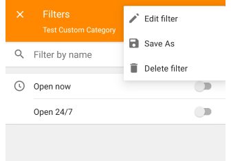 Usuń niestandardowe POI Android