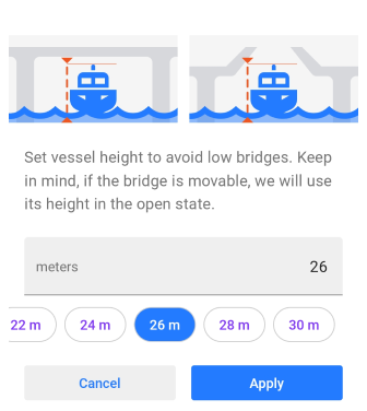 Ustawienia nawigacji Android