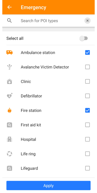 Niestandardowe wyszukiwanie Android