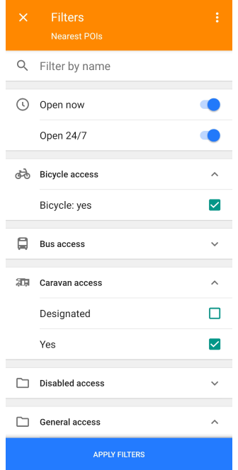 Szukaj POI Android