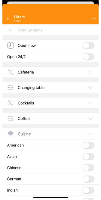 Szukaj POI iOS