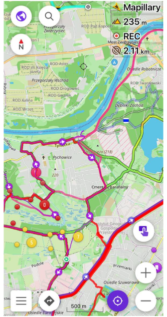 Przegląd śladów iOS