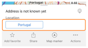 Ação Baixar mapa vetorial iOS