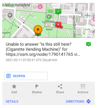 OSM Notunu Yeniden Aç Android