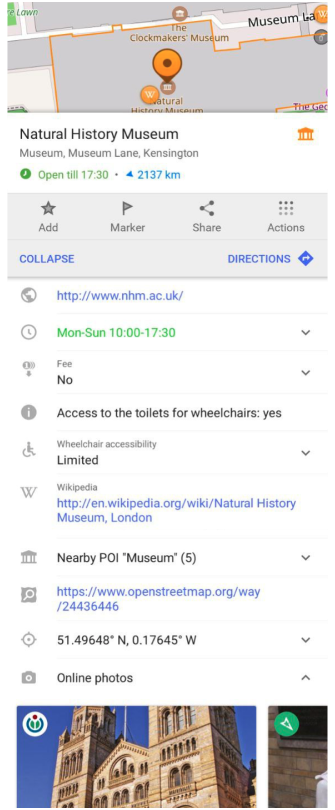 Bağlam menüsü Android