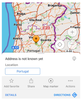iOS&#39;ta vektör harita seç