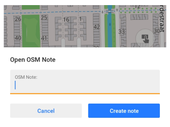 Дія Додати нотатку UI Android