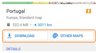 Дія Завантажити векторну мапу Android