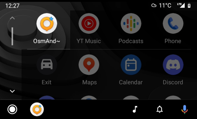 Екран Android Auto