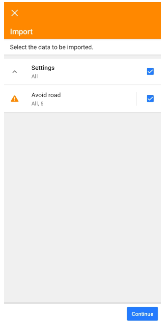 Імпорт доріг для уникнення на мапі Android
