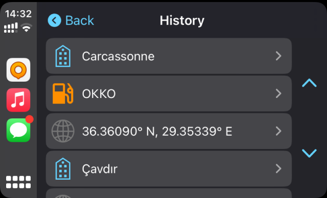 Екран CarPlay