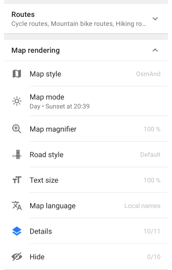 Налаштувати мапу android