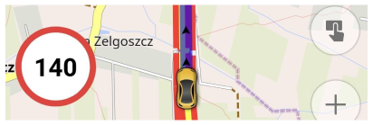 Віджети попередження про перевищення швидкості