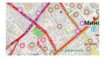 Автобуси на карті