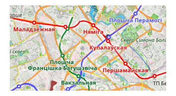 Метро на карті