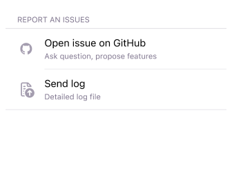 Меню карт iOS