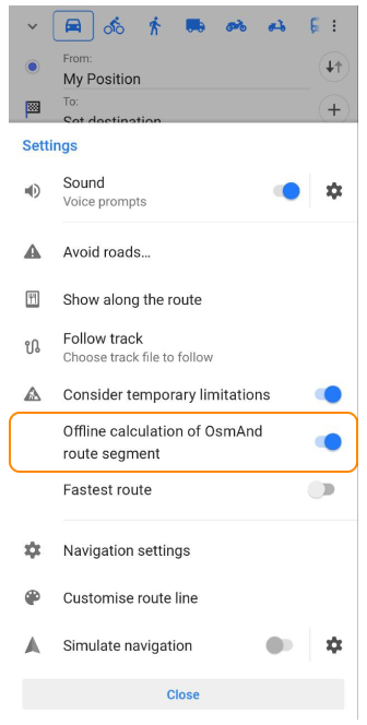 Налаштування онлайн-маршрутизації Android